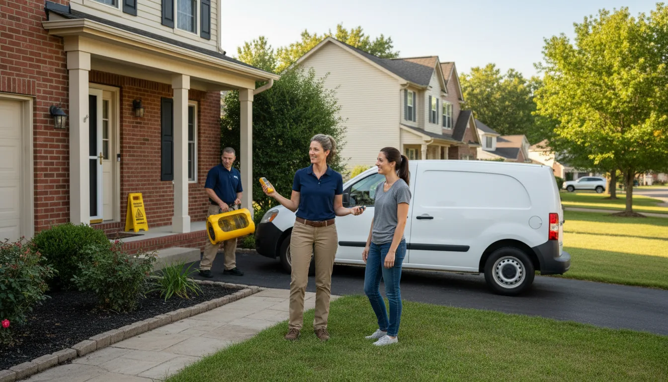 Residential water damage restoration in Ironton, MN
